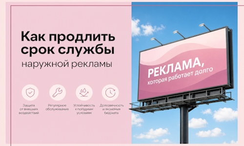 Как продлить срок службы наружной рекламы в  Находке
