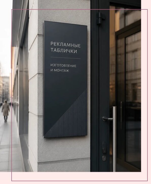 Рекламные таблички в Находке по цене от 4642 р. | Аванза-Нхд